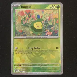Budew 004/131 Pokeball Pattern Common Holo | Prismatic Evolutions Pokemon TCG NM - Image 1
