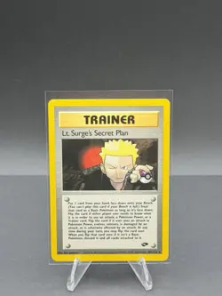 Pokemon TCG- 2000 Lay. Surge’s Secret Plan 107/132 Gym Challenge NM/LP - Image 1