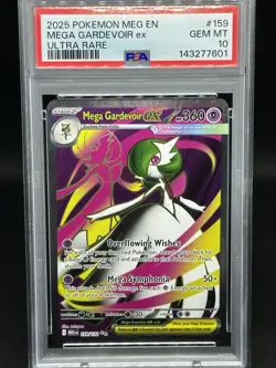 2025 POKEMON MEG EN-MEGA EVOLUTION ULTRA RARE #159 MEGA GARDEVOIR EX PSA 10 - Image 1