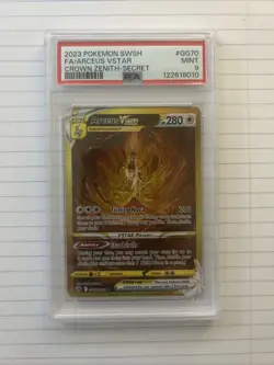 Arceus VSTAR #GG70 PSA 9 Crown Zenith Pokemon Secret Rare - Image 1