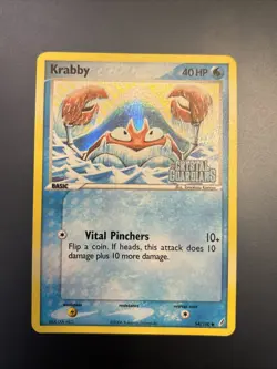 Krabby 54/100 Holo Stamped Ex Ruby & Sapphire EX Crystal Guardians Pokemon TCG - Image 1