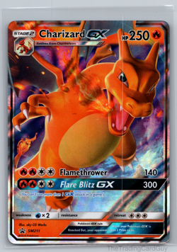 CHARIZARD-GX SM211 Promo SM Black Star Promos Pokemon NM - Image 1
