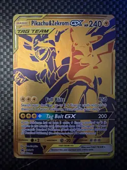 Pikachu & Zekrom GX SM248 Promo SM Black Star Promos Pokemon - Image 1