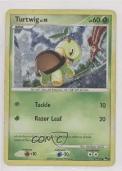 Turtwig (Value Pack Foil) Pokemon Organized Play Promotional Series 6 #17 2007 - Image 1