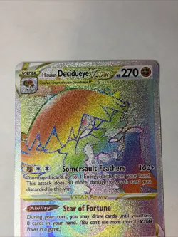 Hisuian Decidueye VSTAR (Secret) 195/189 Swsh10: Astral Radiance Holo Pokemon - Image 3