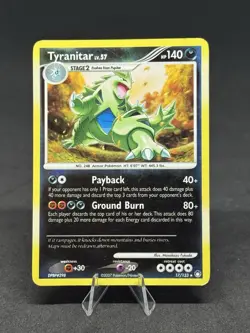 Pokemon Tyranitar 17/123 Mysterious Treasures Reverse Holo - Image 1