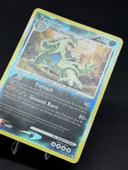 Pokemon Tyranitar 17/123 Mysterious Treasures Reverse Holo - Image 2