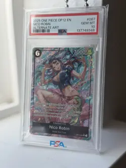 One Piece OP12 Nico Robin Alt Art PSA 10🔥 - Image 1