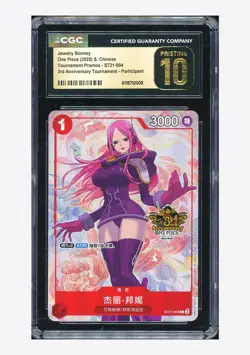 One Piece CGC10 PRISTINE Jewelry Bonney C Promo 2025 ST21-004 3RD Anniv. Chinese - Image 1
