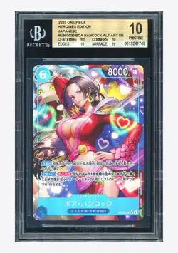 One Piece BGS 10 PRISTINE Boa Hancock SR Alt Art 2025 EB03-026 EB03 Japanese - Image 1