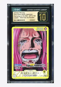 One Piece CGC 10 PRISTINE Jewelry Bonney L Alt Art 2025 OP13-100 OP13 Japanese - Image 1