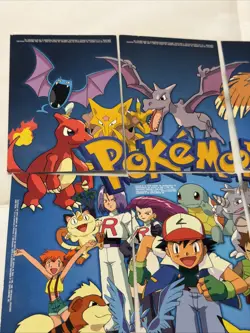 1999 Pokemon Cards TV Animation Series 1 Complete 9 card Puzzle Set - Image 2