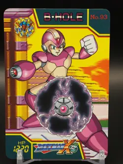 ROCKMAN X3 B.HOLE Card No.93 Bandai Japanese CAPCOM Trading cards anime B572 - Image 1