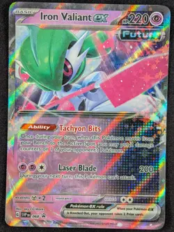 Iron Valiant EX Scarlet & Violet Black Star Promo Pokemon Card SVP 068 (NM) - Image 1