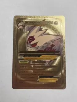 M Gengar EX HP610 Mega Evolution Gold Foil FAN ART Display Card Mint/NM - Image 1