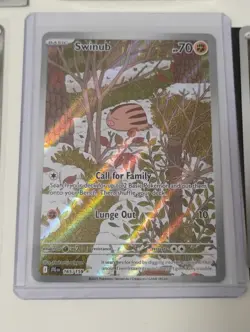 Pokemon Swinub-Litleo Illustration Rares-Battle Deck-Promo-Full Art Holo Cards - Image 3