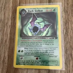 Pokemon TCG Dark Golbat Holo Card 7/82 Minty Condition - Image 1