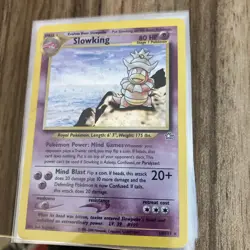Pokemon TCG Slowking Neo Genesis Holo Card 14/111 Unlimited Rare - Image 1