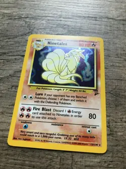 Ninetales Holo Foil - Base Set 2, 13/130 Pokemon Card - NM - Image 3