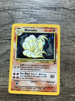Ninetales Holo Foil - Base Set 2, 13/130 Pokemon Card - NM - Image 4