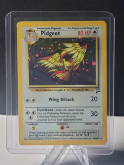 Pokemon Card Pidgeot Base Set 2 Holo Rare 14/130, Rare, Collectable. NM LP - Image 1