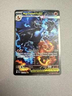 Pokemon Mega Charizard X EX 125/094 PFL Rare Foil Flame TCG Card - Image 1