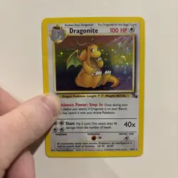 Pokemon Card TCG Dragonite 4/62 Fossil Holo 1999 - Image 1