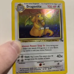 Pokemon Card TCG Dragonite 4/62 Fossil Holo 1999 - Image 3