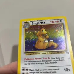 Pokemon Card TCG Dragonite 4/62 Fossil Holo 1999 - Image 4