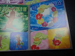 Pokemon Card Coris Promo Non Holo Sticker x3 Psyduck etc #5990 - Image 5