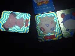 Pokemon 1999 Magazine Ginpika Himitsu Mini Card x4 Marill Togepi Snubbull #5865 - Image 3