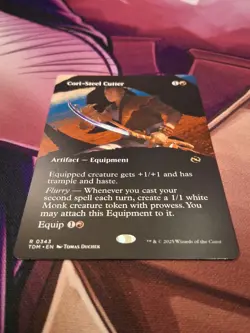 TCG MTG: Cori-Steel Cutter #:343 (Borderless) Tarkir: Dragonstorm Regular - Image 2