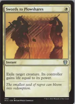 Swords to Plowshares NM #94 Commander: Innistrad: Midnight Hunt MTG - Image 1