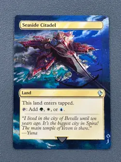 Seaside Citadel MTG Final Fantasy Commander Hand Painted Full Altered Art Jeckho - Image 1
