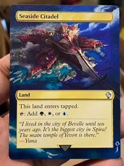 Seaside Citadel MTG Final Fantasy Commander Hand Painted Full Altered Art Jeckho - Image 2