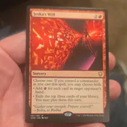 Jeska's Will Commander Legends Regular Red Rare Sorcery Wizards 187 English Izzy - Image 1