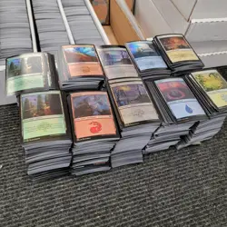 4000 FOIL Basic Land - Magic the Gathering - Plains Island Swamp Mountain Forest - Image 1
