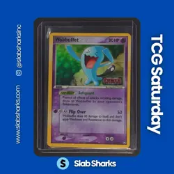 2007 POKEMON EX POWER KEEPERS #24/108 WOBBUFFET REVERSE HOLO STAMPED - Image 1