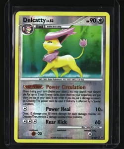 Pokemon DELCATTY 4/127 Reverse Holo (2009 Platinum) LP/Light Play - Image 1