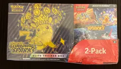 Pokemon Surging Sparks ETB & Booster Bundle Costco 2-Pack - Image 1