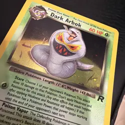 2000 Pokemon Team Rocket Dark Arbok Holo #2/82 - Image 4