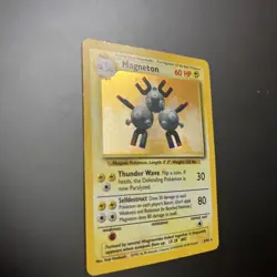 Pokemon TCG Magneton 9/102 Base Set Unlimited Holo Rare NM/LP+ Card Great Gift - Image 5