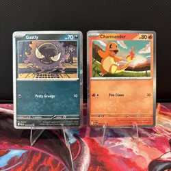 Pokemon TCG Charmander 020/217 & Gastly 123/217 Cosmo Holo Promo Ascended Heroes - Image 1