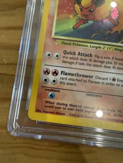GEM MT 10 Pokemon Card Flareon 3/64 Holo Jungle WOTC CGC 10 - Jungle Set - 1999 - Image 5