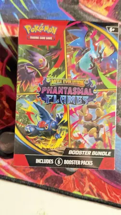 Pokemon TCG 2 Booster Bundle Lot Mega Evolution + Phantasmal Flames - Image 2