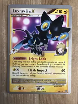 Pokemon Luxray GL Lv.X 2009 World Championships 109/111 Regular Rare Promo MP - Image 1