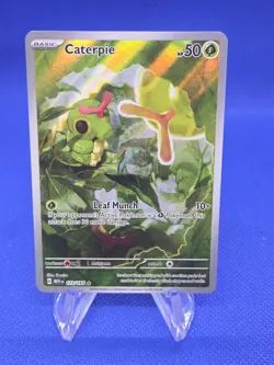 Pokemon SV Scarlet & Violet 151 Caterpie 172/165 Illustration Rare IR NM - Image 1