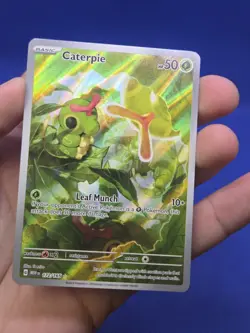 Pokemon SV Scarlet & Violet 151 Caterpie 172/165 Illustration Rare IR NM - Image 2