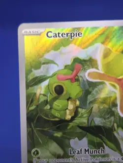 Pokemon SV Scarlet & Violet 151 Caterpie 172/165 Illustration Rare IR NM - Image 3