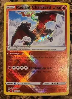 Pokemon TCG Radiant Charizard 020/159 Crown Zenith Reverse Holo Radiant Ra… - Image 1